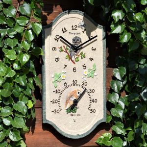 Záhradné hodiny Sovy